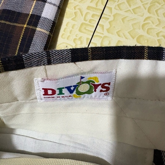 Black and White Dress Pants with Plaid Pattern - Picture 3 of 7